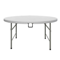 Table pliante rectangulaire en plastique blanc de 6 pieds pour la restauration, le barbecue, le camping et les pique-niques – Vente en gros de mobilier d'extérieur portable