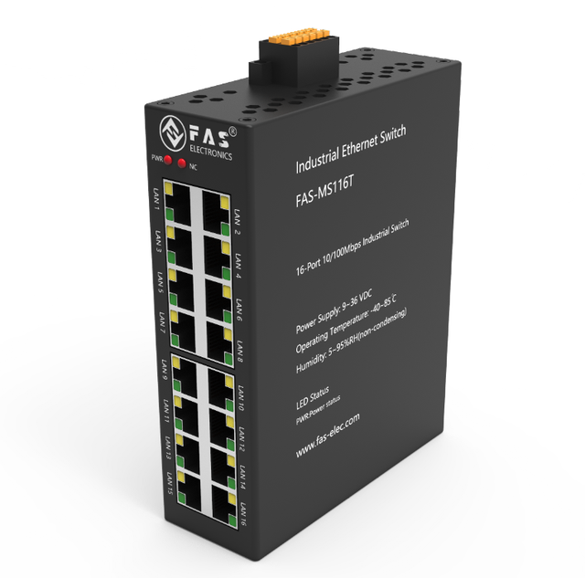 Industrial 5-Port Managed Gigabit Ethernet Switch with 9~36V DC and -40~85 Operating Temperature