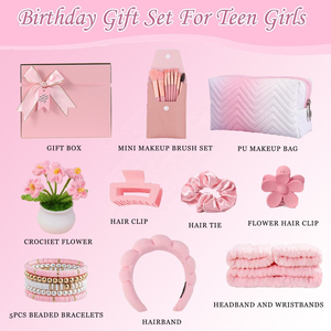 Coffret Cadeau Beauté Rose Tendance 2026, Kit d'Outils de Maquillage Doux et Adorable pour Femmes, Pratique pour Usage Quotidien et Cadeaux - Product Image 2