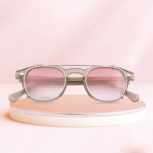 Lunettes polarisées grossissantes élégantes, vente en gros, <span class=keywords><strong>Clip</strong></span> sur lunettes en acétate 2 en 1 - Product Image 2