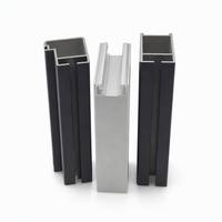 Profilé d'extrusion en aluminium anodisé pour fenêtres et portes coulissantes, profilé de cadre en aluminium 6063 T5