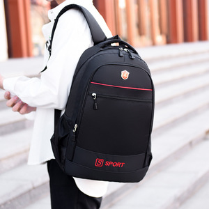 Sport <b>Backpack</b> <b>Large</b> Capacity Laptop Compartment Business Travel Men's Solid Color Black Red Green Blue - Product Image 4