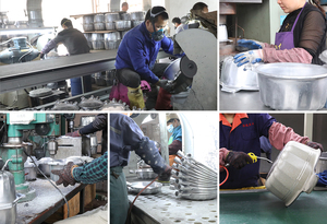 Cooklover, olla grande de aluminio personalizada, antiadherente, utensilios de cocina de granito de alta resistencia, juego de cazuela de cocina, vidrio, cerámica, Metal - Product Image 6