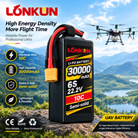 Batterie Lipo semi-solide Longkun 12S 44.4V 18000mAh 20C pour drone agricole de pulvérisation à petite échelle