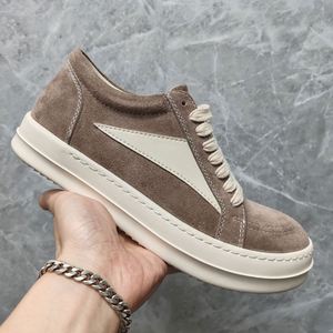 Unisex Genuine <b>Leather</b> Low-top Soft-soled Lace-up Sporty Breathable Casual <b>Sneakers</b> High-quality Fashion Brand Designer Luxury - Product Image 3