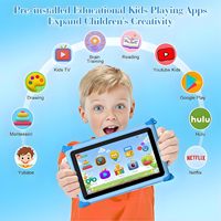 Tablette pour enfants 7 pouces, tablettes pour enfants de 3 à 7 ans, 32 Go, 7 pouces, WiFi 2,4 GHz pour bébés garçons et filles, tablette Android pour enfants de 7 pouces