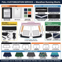Pantalones Cortos Deportivos Personalizados para Hombre y Mujer, 2 en 1, Transpirables, Elásticos en 4 Direcciones, Antideslizantes, para Maratón y Carreras