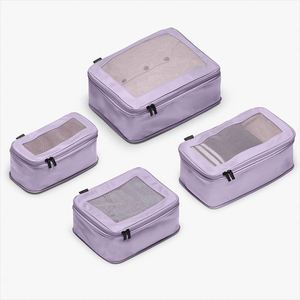 Bolsa de Almacenamiento de Viaje Ligera y Personalizada, Juego de Cubos de Compresión para Equipaje con Cierre de Cremallera - Product Image 1