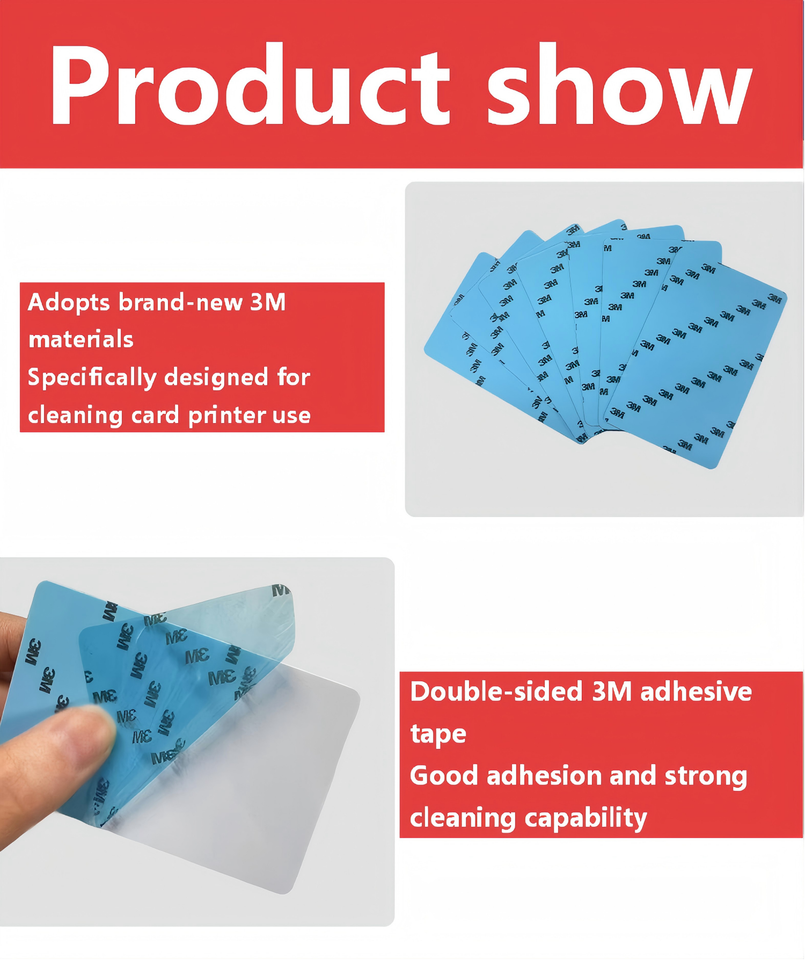 Printable Blank 3M Adhesive Backed PVC Card Sticker Sheet Compatible ...