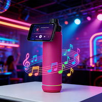 Botol Air Pintar Berinsulasi Baja Tahan Karat 22oz dengan Speaker Nirkabel Premium Kustom