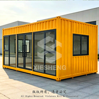 Kiosque mobile préfabriqué en conteneur de 20 pieds, café, boutique, kiosque de vente en conteneur extérieur, stand préfabriqué en conteneur pour commerce de rue