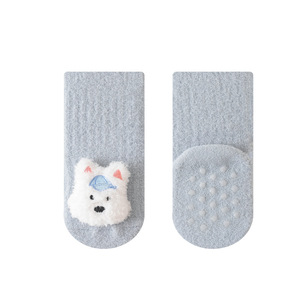 Chaussettes bébé en polaire 3D pour garçon et fille, motif lapin, pour Noël, sans risque de fragilité, en <span class=keywords><strong>laine</strong></span>, pour nouveau-né - Product Image 2