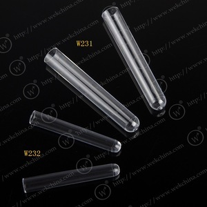 IN <b>Plastic</b> Test <b>Tubes</b> 16X100mm 12X78mm Disposable For Lab Use - Product Image 1