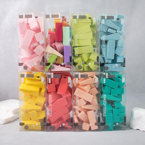 Éponges de maquillage jetables triangulaires, adaptées à une utilisation humide et sèche, idéales pour l'application de fond de teint et le nail art - Product Image 2