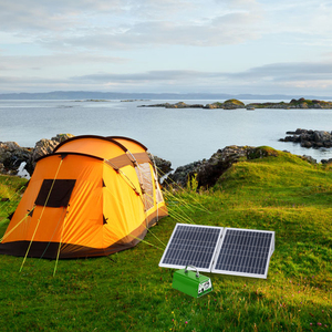 Kit de Iluminación Solar Verde Multifuncional Plegable de 30 W y 11 V / Sistema de Iluminación con Bombilla Solar / para el Hogar / Interiores / Camping YH1003 30 - Product Image 5