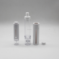 Vente en gros de flacons compte-gouttes à pression de 15 ml et 30 ml, flacon cosmétique liquide sans air, tube pour crème pour les yeux, flacon seringue cosmétique