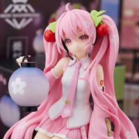 Vente en gros de figurines d'anime Miku Cherry Blossom Lantern Festival en PVC et ABS, sous licence officielle, cadeaux pour collectionneurs, boîte d'origine