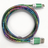 Cable de Datos USB 2.0 Tipo-C de 2 Metros, de Poliuretano (PU) y Cuero, de Alta Calidad, Marca Togudu T-155, para Sincronización de Teléfonos Móviles iOS y Computadoras, Venta al Por Mayor