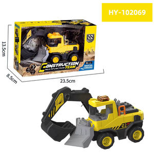 Offre Spéciale : 6 Modèles de Véhicules de Construction à Inertie – Jouets Éducatifs STEAM pour Enfants – Camions d'Ingénierie en Plastique à Friction avec Lumières et Musique - Product Image 5