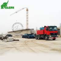 Semi-remorque porte-voitures modulaire robuste 200 tonnes, pont de direction multi-essieux, pour le transport de marchandises surdimensionnées