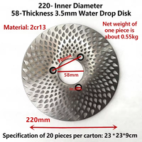 Disque de frein à disque avant en alliage d'aluminium noir de haute qualité WXXSL SUZUK pour moto, 220 mm, remplacement, 200/190/180/170/160, Nouveau Jiangsu