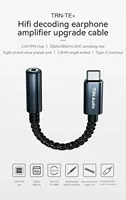 Adaptateur DAC AMP Hi-Fi portable TRN TE+ Type-C vers câble audio 3,5 mm, amplificateur d'écouteurs à puce, PCM 192 kHz, fil plaqué argent 8 cœurs