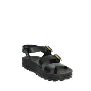 Sandalias de fantasía para mujer, sandalias bajas S350 Estrella, sandalias planas negras - Product Image 5