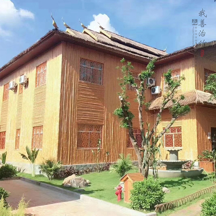 Высококачественный китайский сборный модульный складной Рождественский бамбуковый дом