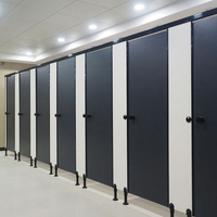 Laminate phénolique HPL décoratif haute pression imperméable de 12 mm pour cloison de porte de toilette