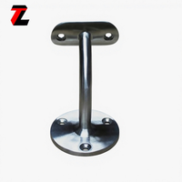 Support mural contemporain en acier inoxydable Tezen SS316 de qualité supérieure pour garde-corps en verre, usiné CNC, pour main courante d'escalier