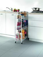 Chariots minces à 3 niveaux Support de rangement pour la maison Organisateur d'articles divers Chariot de cuisine