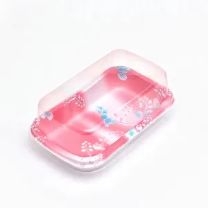 Nhà Máy Bán buôn tùy chỉnh Sushi Takeaway container hộp nhựa Nhà cung cấp Sakura nhựa Sushi container