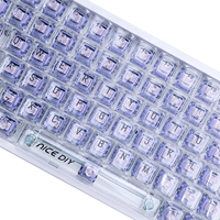 OEM Keyboard game RGB, bahasa yang dapat disesuaikan dengan 84 tombol, Keyboard manufaktur mekanis Laptop komputer kantor