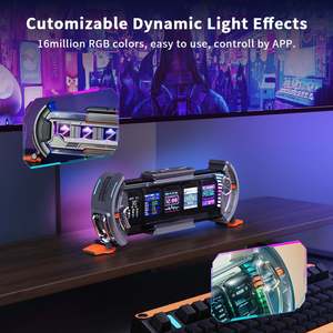 Pantalla <span class=keywords><strong>Pixel</strong></span> Cyberpunk Times Gate, Reloj con Pantalla LED Simulada, Panel IPS de 5 Pulgadas, Torre de Escritorio Inteligente RGB - Product Image 4