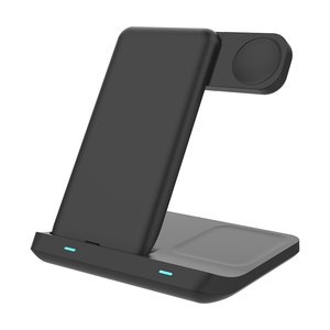 Venta caliente 3 en 1 cargador inalámbrico 15W carga rápida teléfono celular portátil magnético múltiple estación de carga de escritorio - Product Image 2