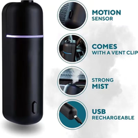 Diffuseur d'arômes électrique automatique pour voiture rechargeable par USB en gros, mini diffuseur d'huiles essentielles pour voiture, diffuseur d'arômes pour grille d'aération de voiture