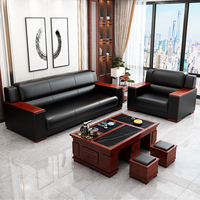 SF-08 Mobilier de bureau commercial moderne, canapé de réception, canapé de bureau en cuir, ensemble de canapés de bureau