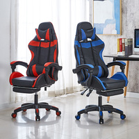 Meubles de maison chaise de jeu inclinable pour ordinateur de jeu de couleur rouge populaire avec repose-pieds en stock