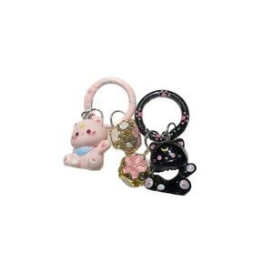 Porte-clés clochette chat mignon, pendentif style Ins pour sacs de filles, cadeau pour meilleure amie, accessoire de porte-clés - Product Image 5