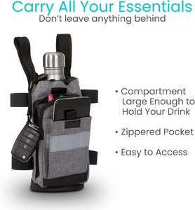 Free sample Crutch Bag Lightweight Crutch Factory Crutch Walking Stick Bag <b>Wheelchair</b> Organizer Universal Walker Bag - Product Image 3