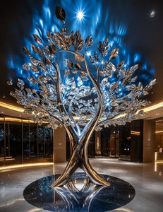 Nucleo LED Starlight con smalto a specchio Design/cristallo dorato albero scultura/struttura in metallo industriale Design - Product Image 5