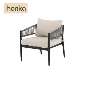 تعزيز في المخزون معدني حديث للحديقة الخارجية في جميع الأحوال الجوية PE الروطان طقم أريكة فناء خارجي مقاوم للماء - Product Image 5