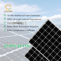 Panneaux solaires monocristallins à demi-cellules tout noirs à haute efficacité 600W double vitrage BR-SOLAR Garantie 5 ans pour l'énergie solaire