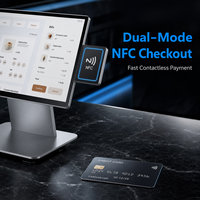 Terminal Punto de Venta (TPV) Todo en Uno con Pantalla Táctil de 15 Pulgadas para Restaurante, Windows/Android, 4GB de RAM, 64GB SSD, NFC y Wi-Fi 6