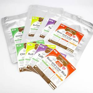 Étiquettes pour aliments pour chiens Whole Pet Kitchen Tubers Beef 1000g, rectangulaires, autocollantes, réutilisables, recyclables, en papier écologique, offset - Product Image 6