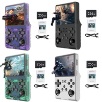 R40S PRO Console de jeu 256 Go écran IPS de 3.5 pouces RK3326 Quad Core 1.5GHz Palm Classic Arcade Game Player Dual 3D Joystick 3800mAh