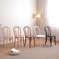 Chaise en bois courbé de qualité commerciale pour la location événementielle, mobilier de restaurant moderne en gros