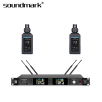 Microphone sans fil Soundmark RS-2600 Performance professionnelle avec écran LED RVB 64 couleurs, piles AA, connecteur XLR, capteur infrarouge