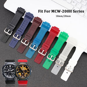 Bracelet de montre en caoutchouc de remplacement de vente chaude 18mm 20mm Fitness Sport Bracelet en silicone pour Casio <span class=keywords><strong>AQ</strong></span>-<span class=keywords><strong>S810W</strong></span>,<span class=keywords><strong>AQ</strong></span>-S800W,SGW-300H - Product Image 2