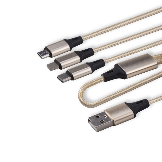 Sleek Multi-Color Nylon Braided USB C Charger Cable 6A Fast Charge & Data Sync Cord for Business